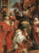 RUBENS, Pieter Pauwel The Adoration of the Magi (detail) f oil painting reproduction
